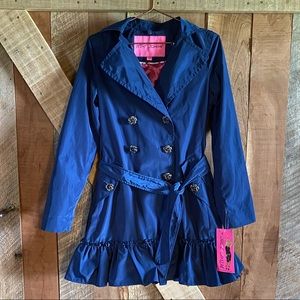 NWT!  Betsey Johnson | Skirted Hem Trenchcoat